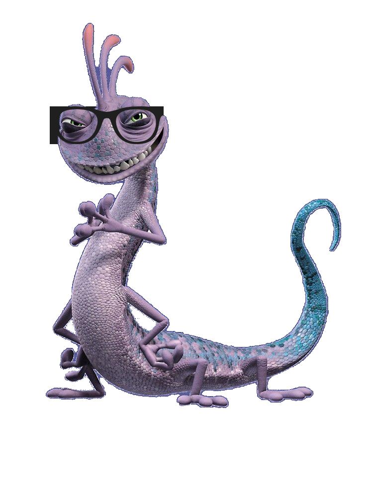 The Purple Lizard from Monsters, Inc